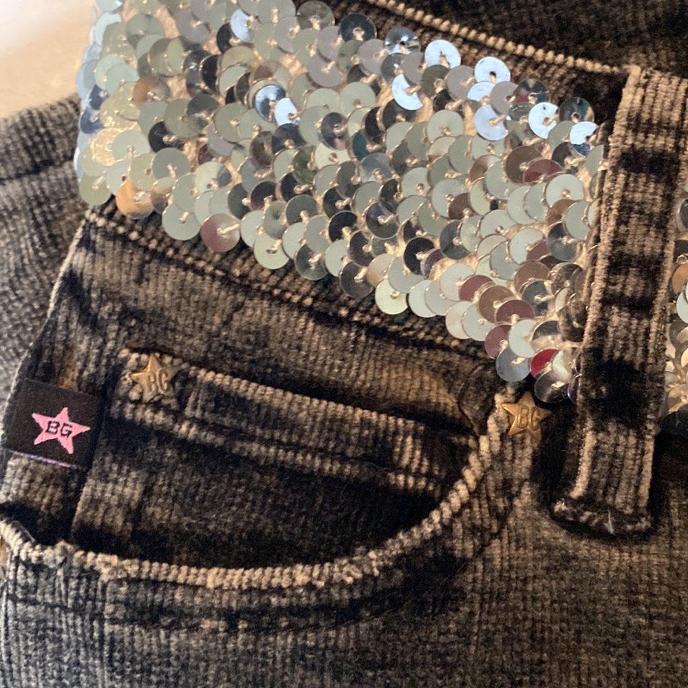 NWT & Vintage Bubblegum Gray Brushed Corduroy Jeans - Picture 3 of 12